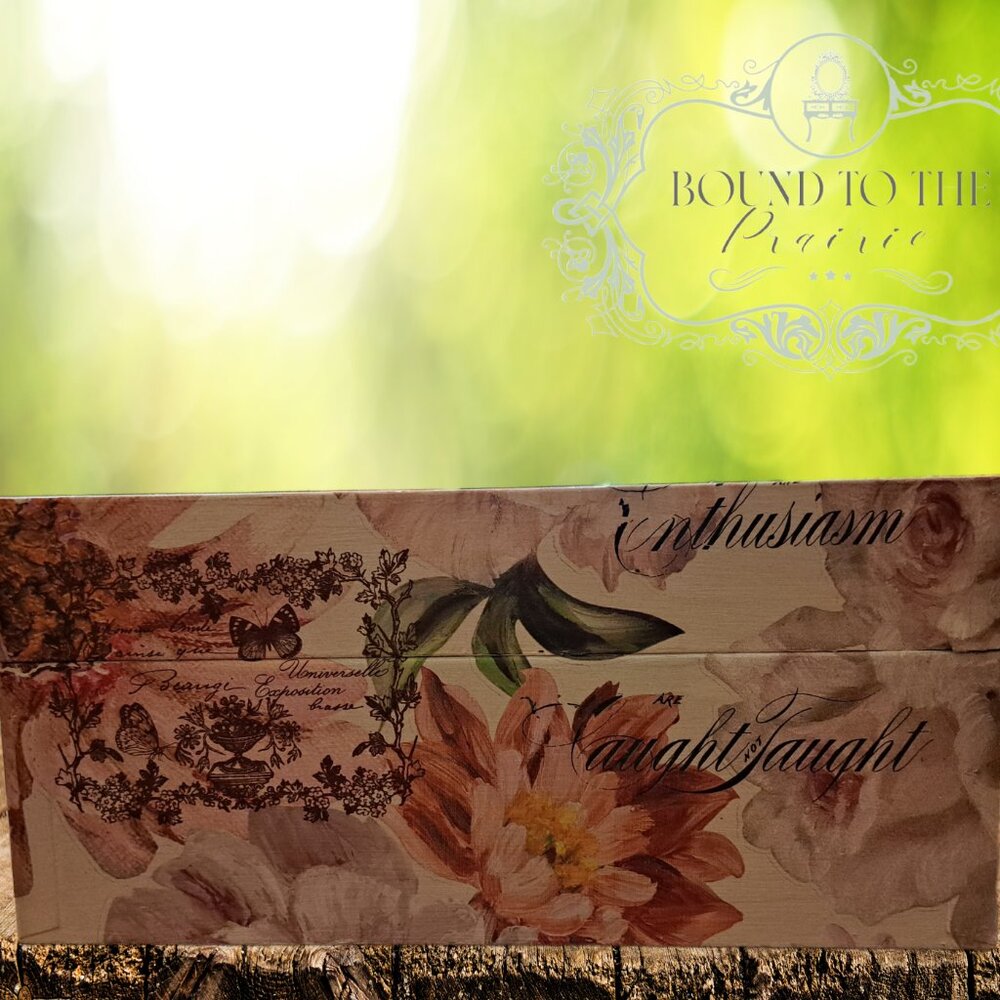 Vintage Metal File/Seed Box Restyled